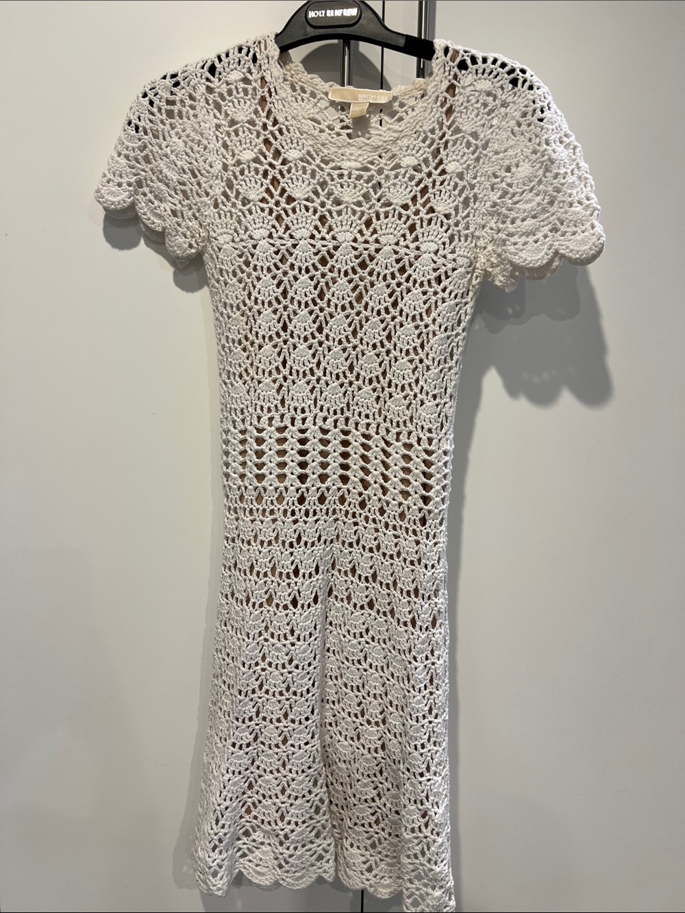 Michael Kors White Crochet Knit Dress